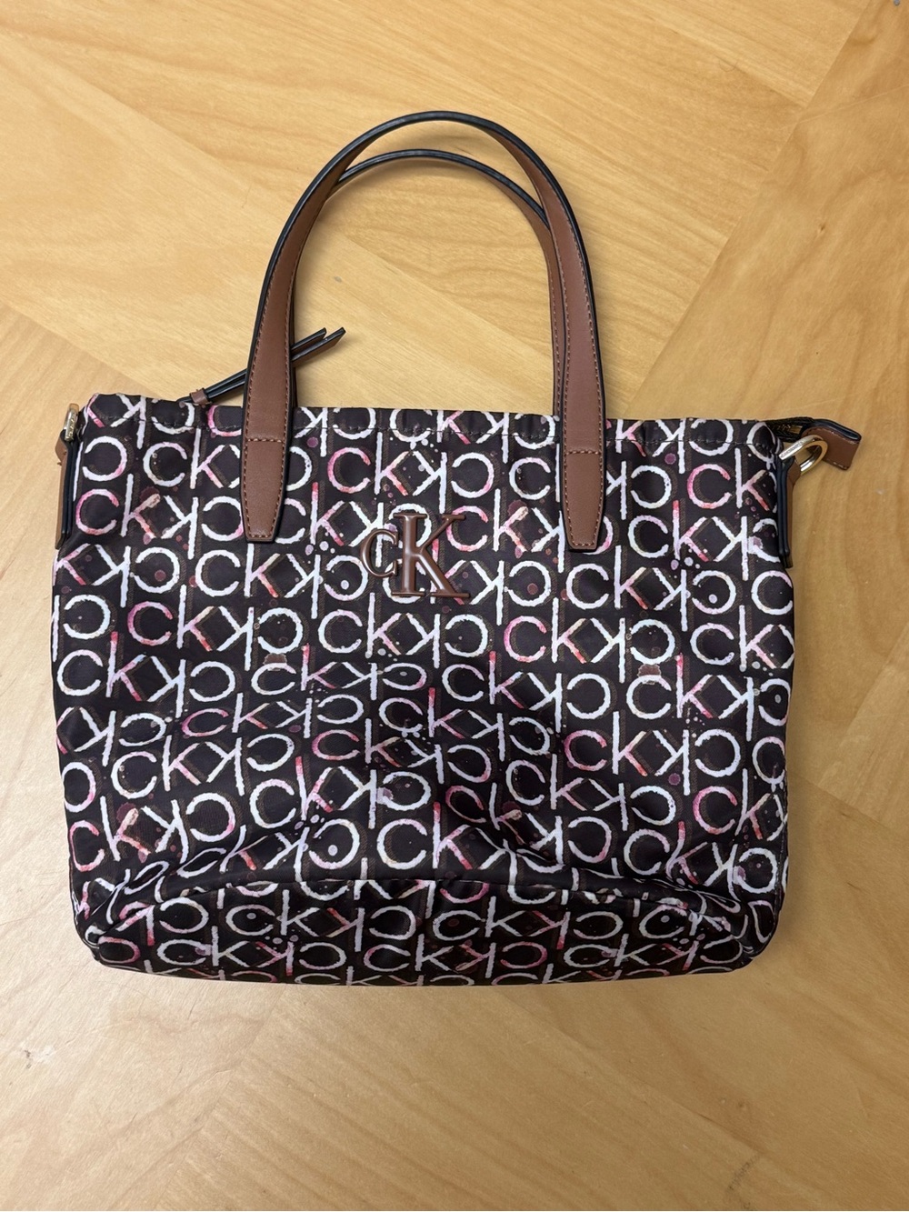 Calvin Klein Black & Pink Logo Tote Bag